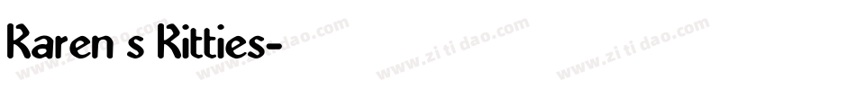 Karen s Kitties字体转换